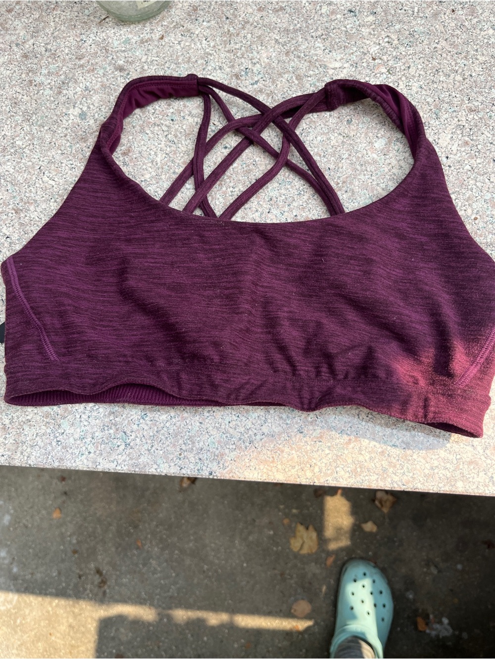 Victoria’s Secret Sports Bra Size M Deep Burgundy Color